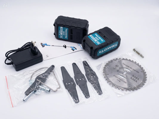 Decespugliatore a Batteria Tmakota TM-BC150B | Potenza 800W con Doppia Batteria 68VF e Kit Lame