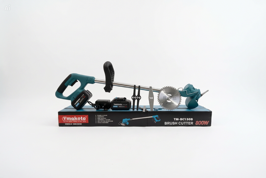 Decespugliatore a Batteria Tmakota TM-BC150B | Potenza 800W con Doppia Batteria 68VF e Kit Lame